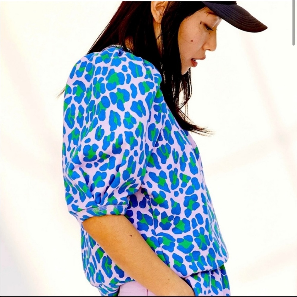 Clare V puff sleeve sweatshirt